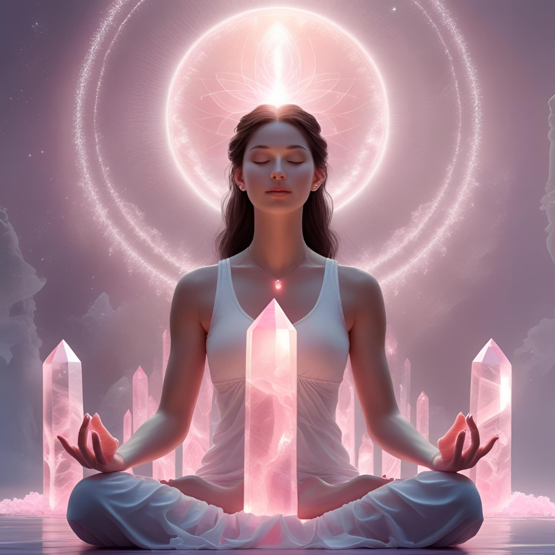 Rózsakvarc kristály & meditáció